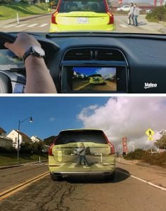 Valeo XtraVue, the world’s first system that allows a driver to "see through" other vehicles, or through the trailer or caravan they’re towing.