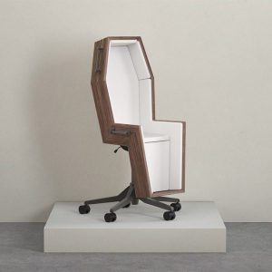Coffin-Shaped Office Chairs Designed to Make You Sit Longer