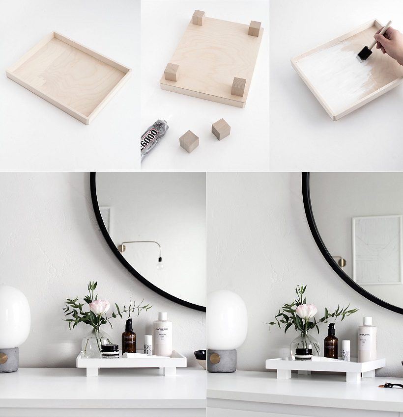 Footed Vanity Tray