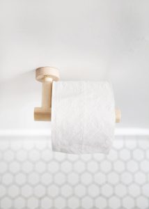 DIY wooden toilet paper holder