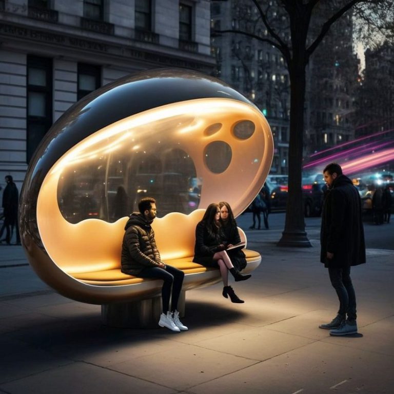 Futuristic Benches Created on Midjourney Take Us to the Science-Fiction ...