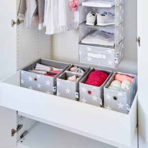 Storage Baskets in the Closet