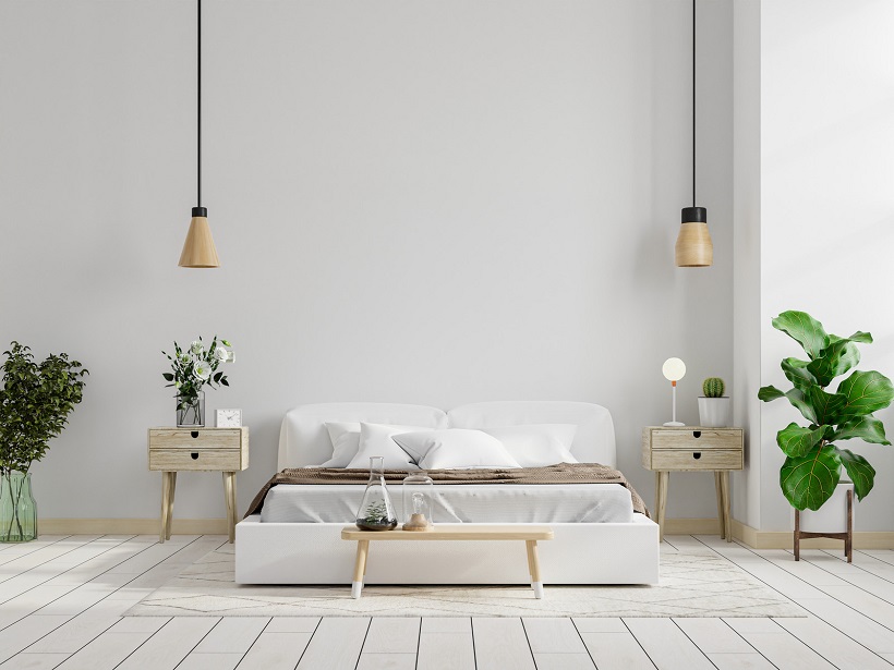 Scandinavian decoration with natural elements