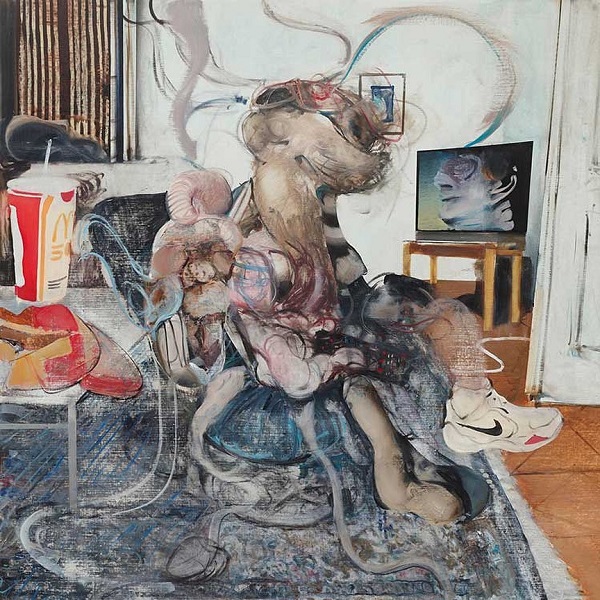 abstract painting of Adrian Ghenie