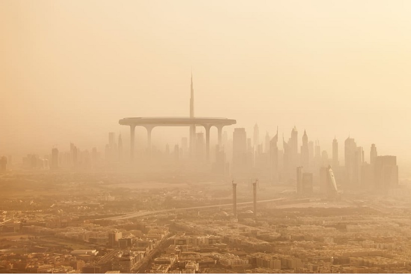 foggy Dubai