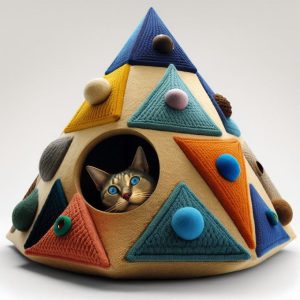 Prism shaped cat home