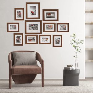 wall decoration with photo frames