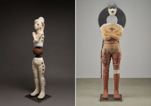 human figures made of clay