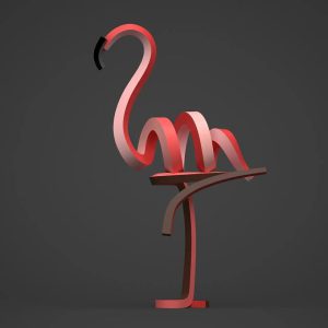 flamingo sculpture