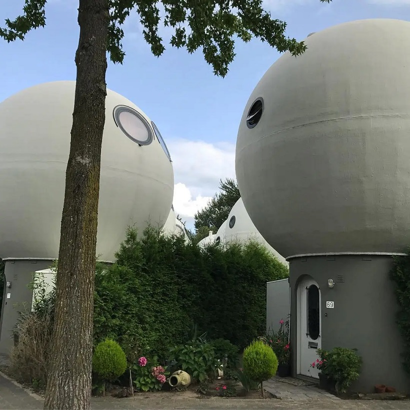 Ball-shaped houses