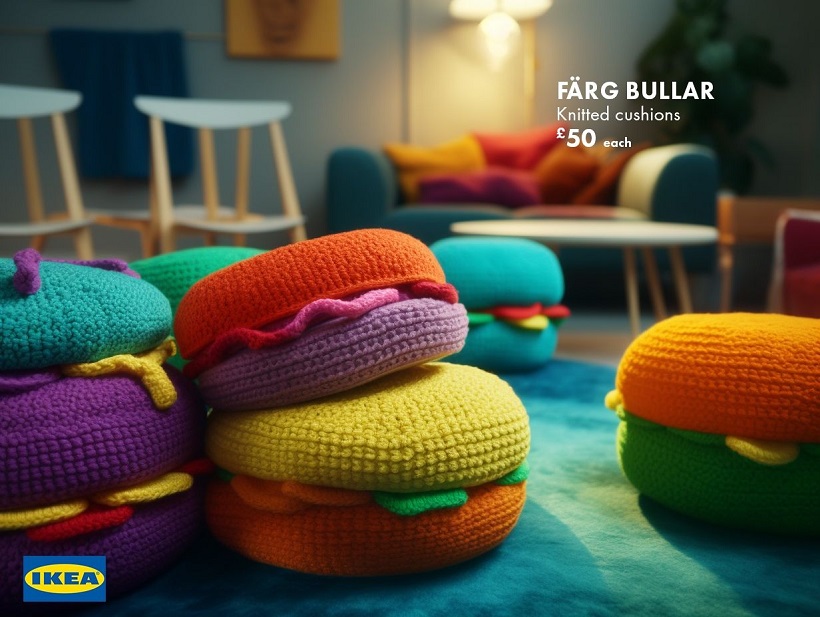 Tröstmat knitted cushions