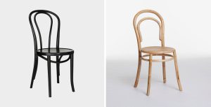 Michael Thonet's 'Thonet Chair No. 18' vs Emilie Voirin's design