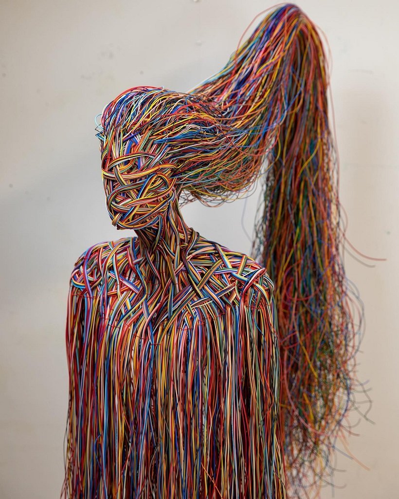 Stanwing Woman Wire Sculpture by Salman Khoshroo