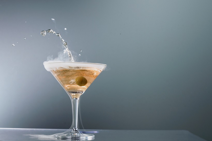 elegant martini glass