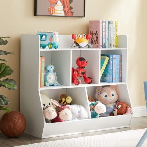 a shelf at a child's height