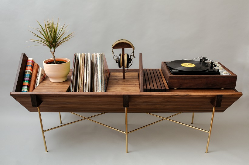 vinyl record table