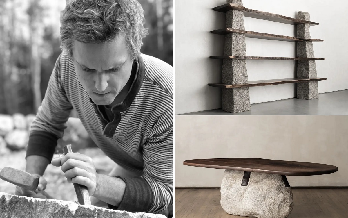 Embark on a unique journey through Ethan Stebbins' poetic craftsmanship, woven in stone and wood.