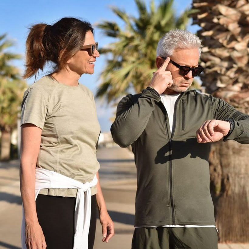 Couple wearing 32°N Sunglasses