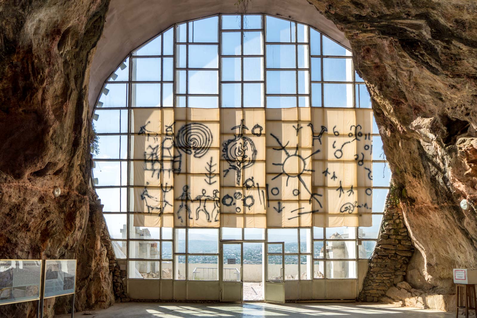 Cave Museum in Kyrgyzstan Placed On The Side Of A Mountain