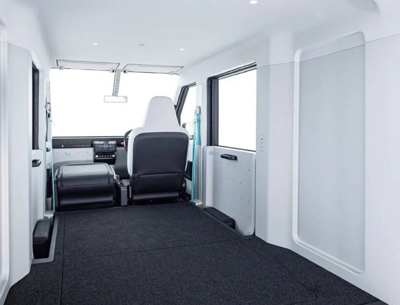 inside of a van without furniture