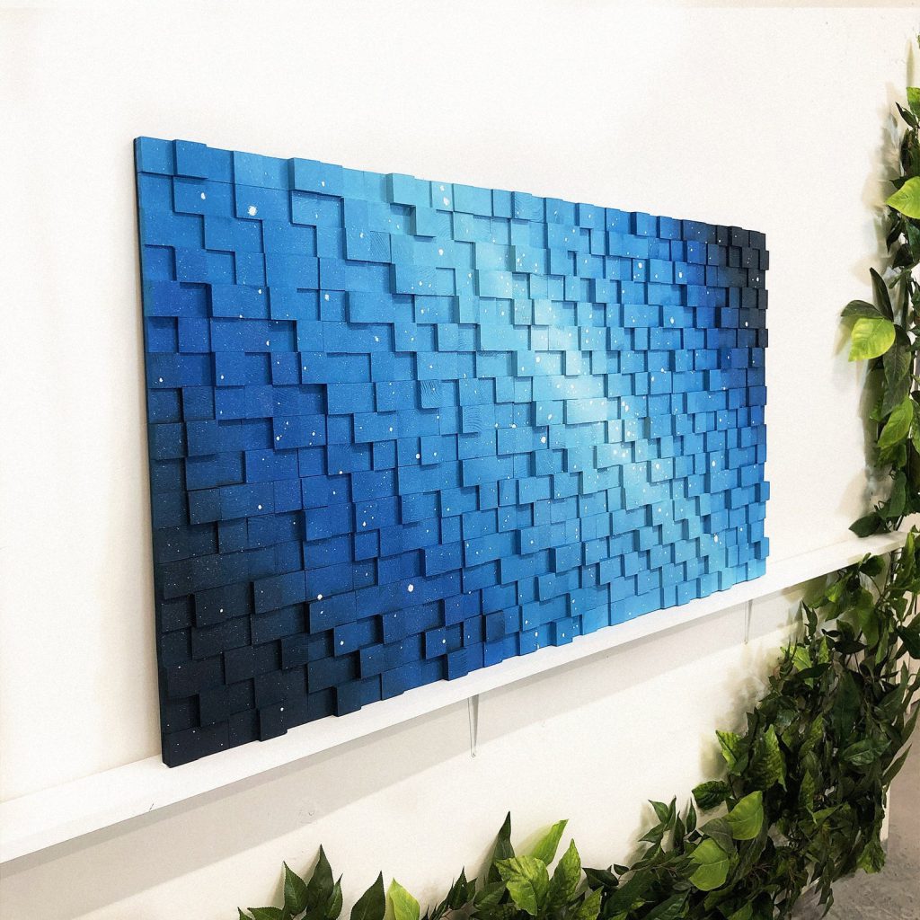 Mona Lisa Recreation Made From Small Wooden Blocks