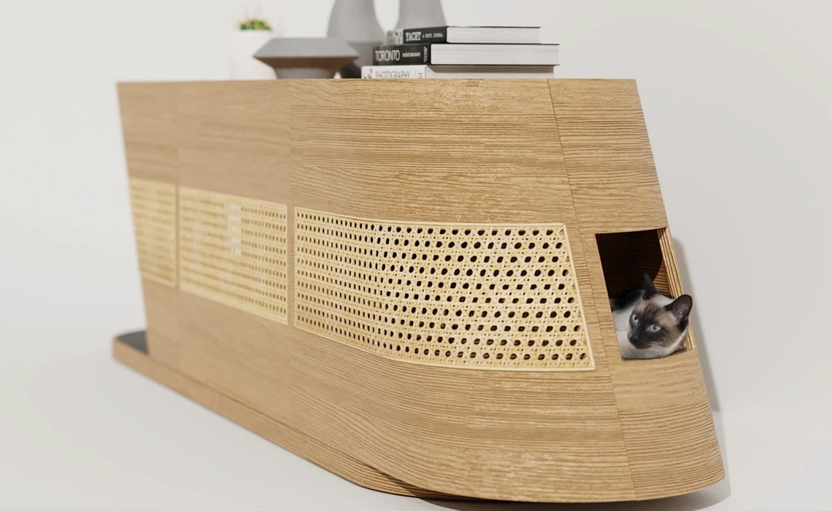 Pet friendly console designed by Ricardo Sa