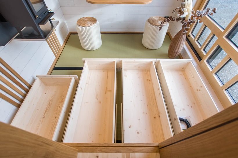 floor storage areas