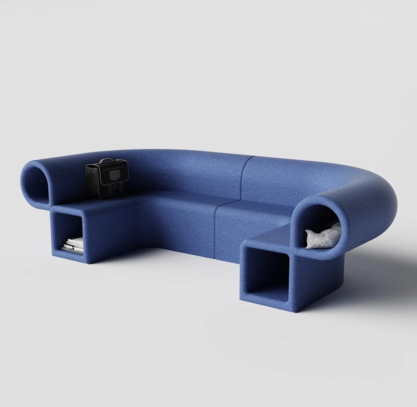 A cat sleeping in a cat tunnel