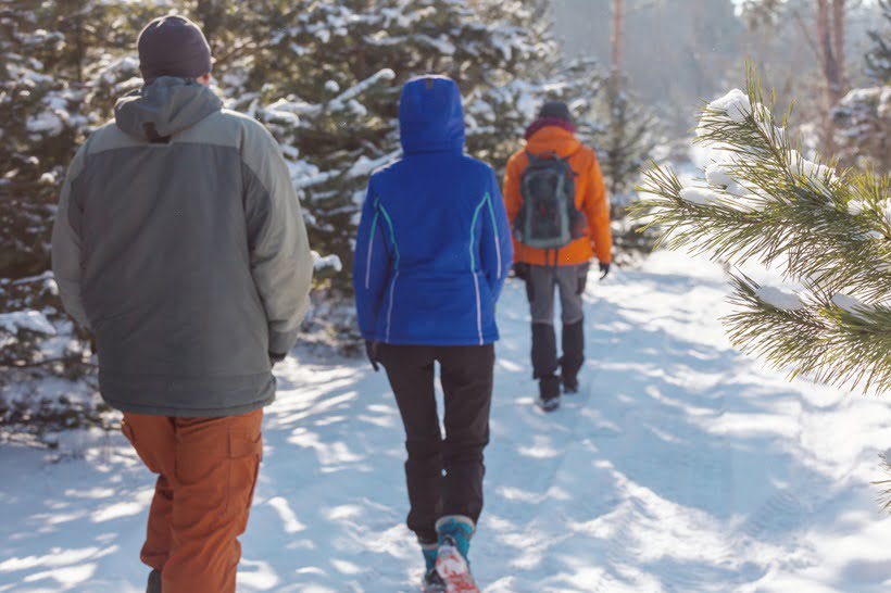 winter hiking