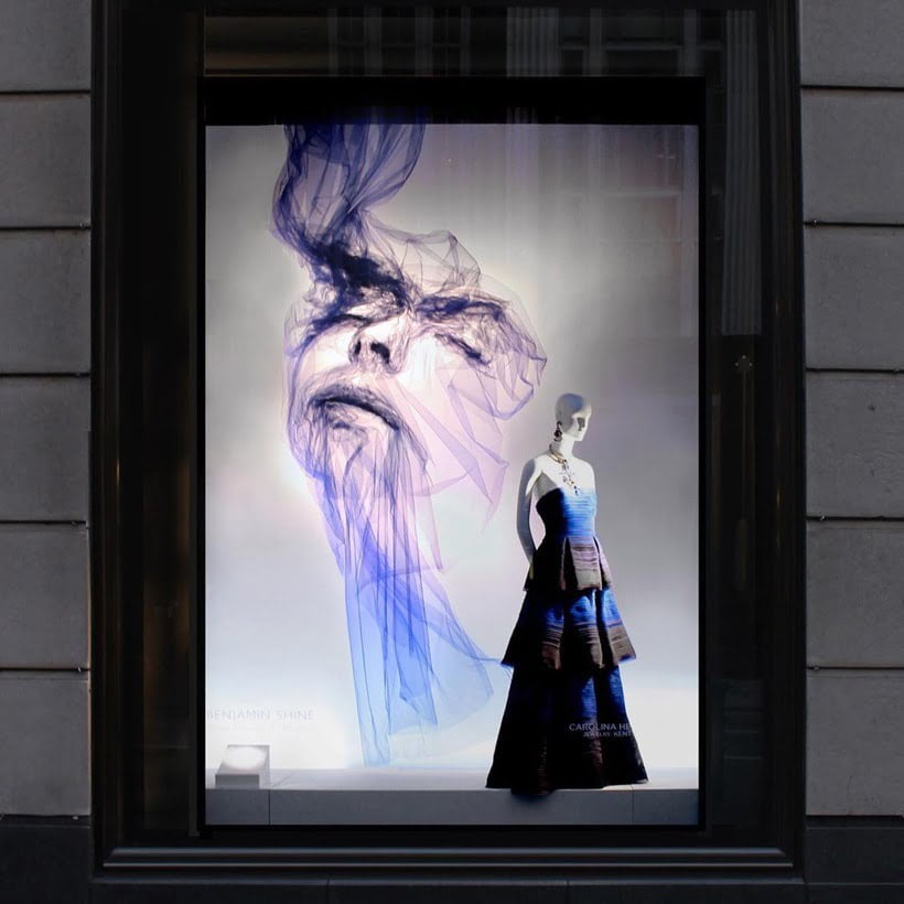 Benjamin Shine is an artist from London transforming fabric into ethereal sculptures with his unique approach to both art and materials.