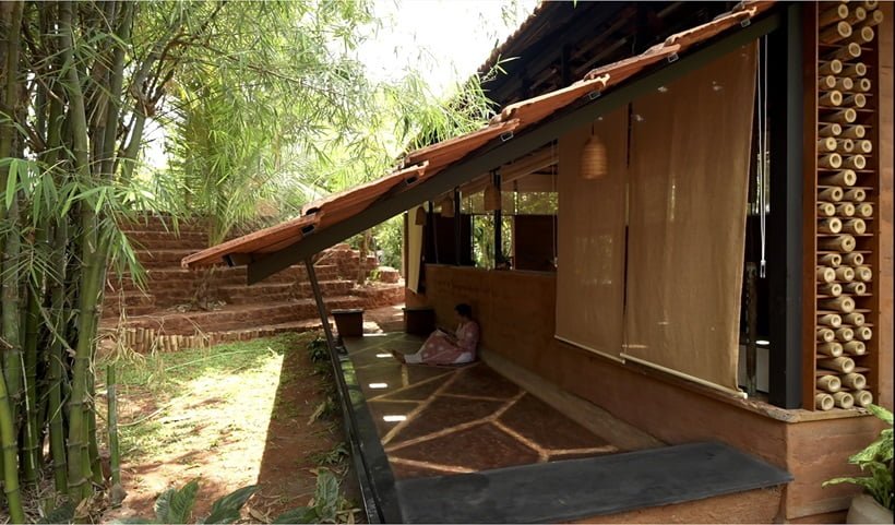 front porch of a village house