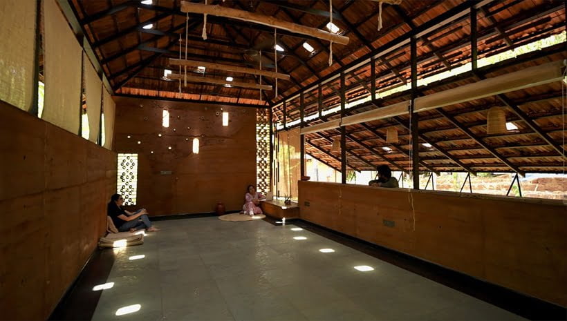 wooden hall