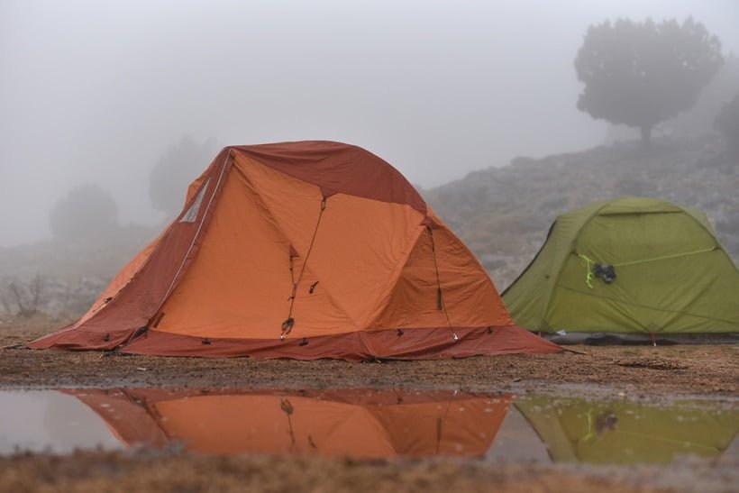 importance of campsite in the rain