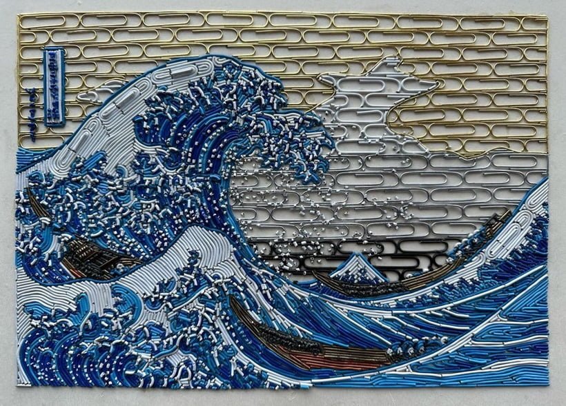 an interpretation of Hokusai's Great Wave of Kanagawa