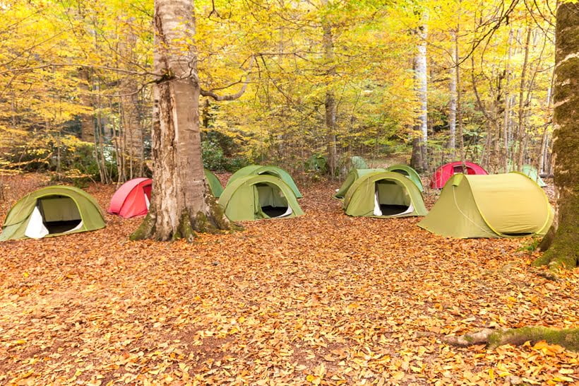 autumn is the best season to go camping