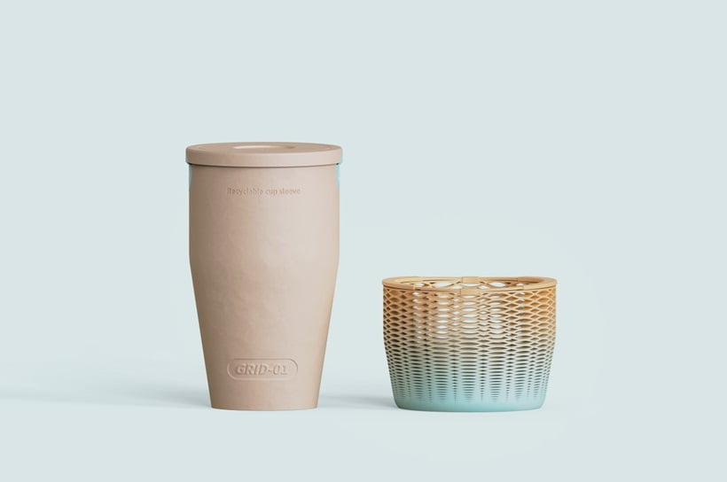 paper cup and sleeve