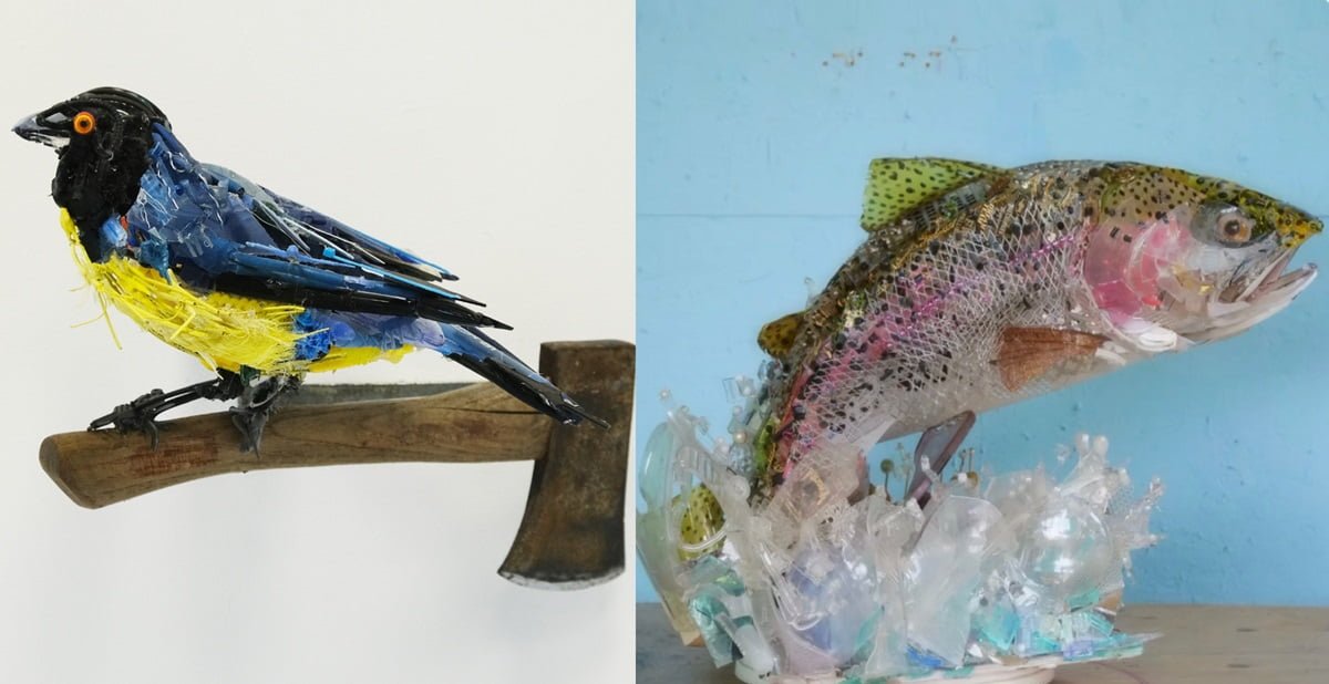 Today, let us celebrate the creativity of the contemporary artist, Tom Deininger. Tom has been utilizing recycled materials and everyday objects to create masterpieces. Yes, we can call these objects masterpieces.