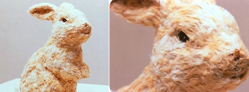 bunny made from cigarette filters