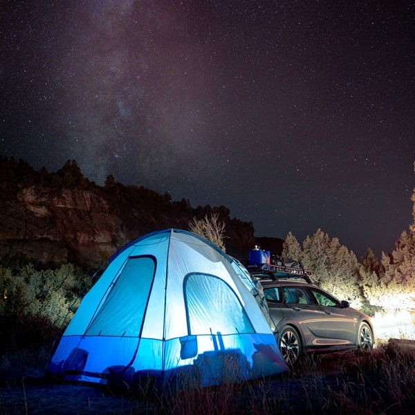 A dome tent is a popular and durable type of camping shelter characterized by its rounded, dome-like shapes.