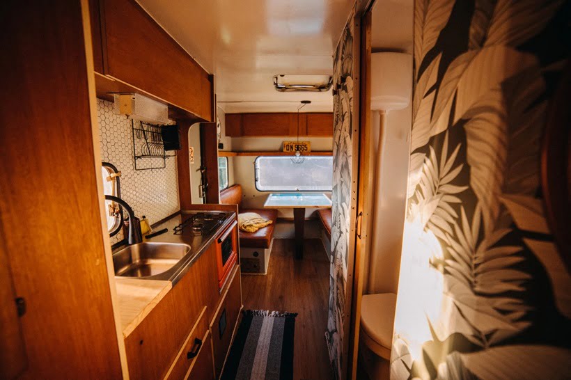 camping in a mobile home