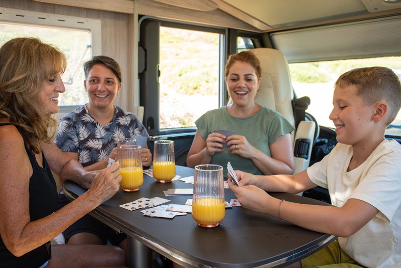 family time in an RV