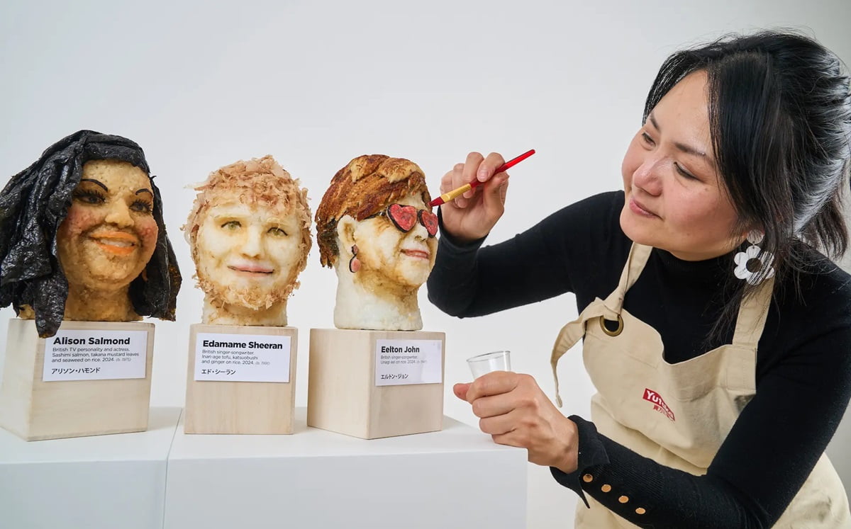 M. Wibowo, a culinary designer, created her sushi art pieces for World Sushi Day 2024. The artist is renowned for her food art.