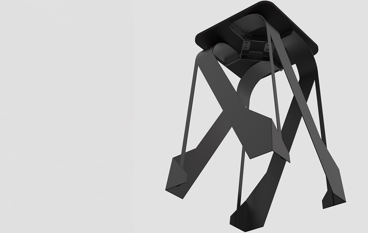 No one can be sure if Riley Mackay got inspiration from the movie franchise. But what we know is the metal stool is just stunning.