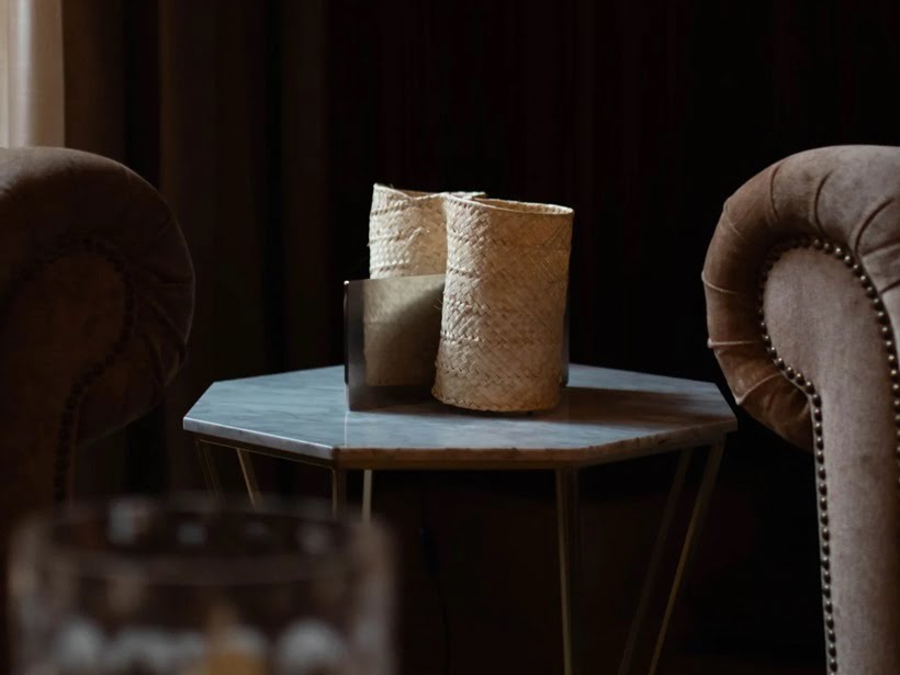 decoration on a side table