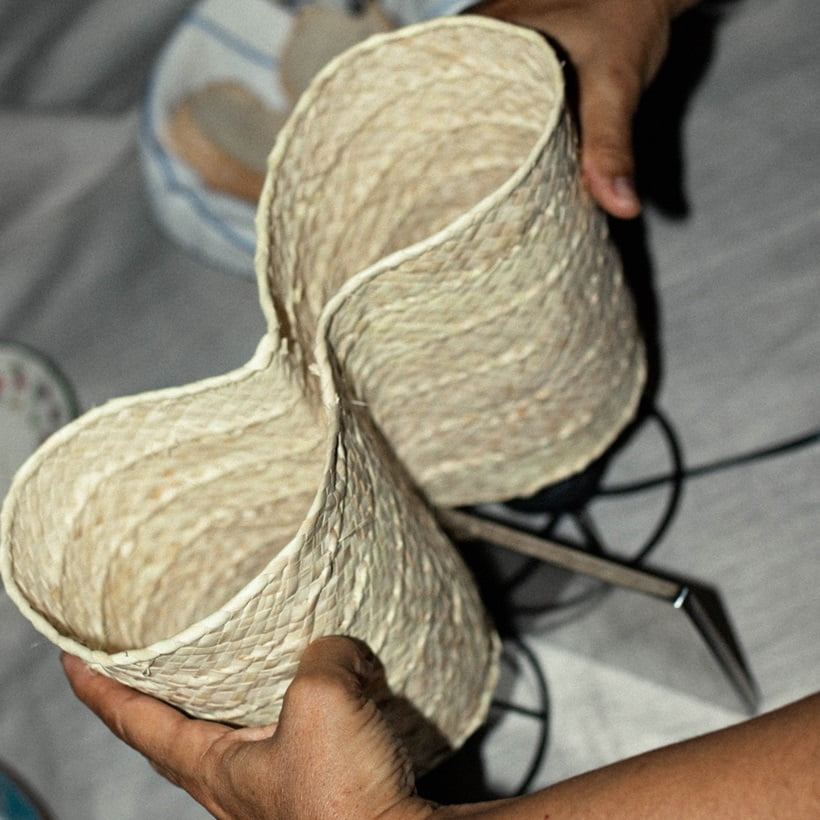 making of a lampshade