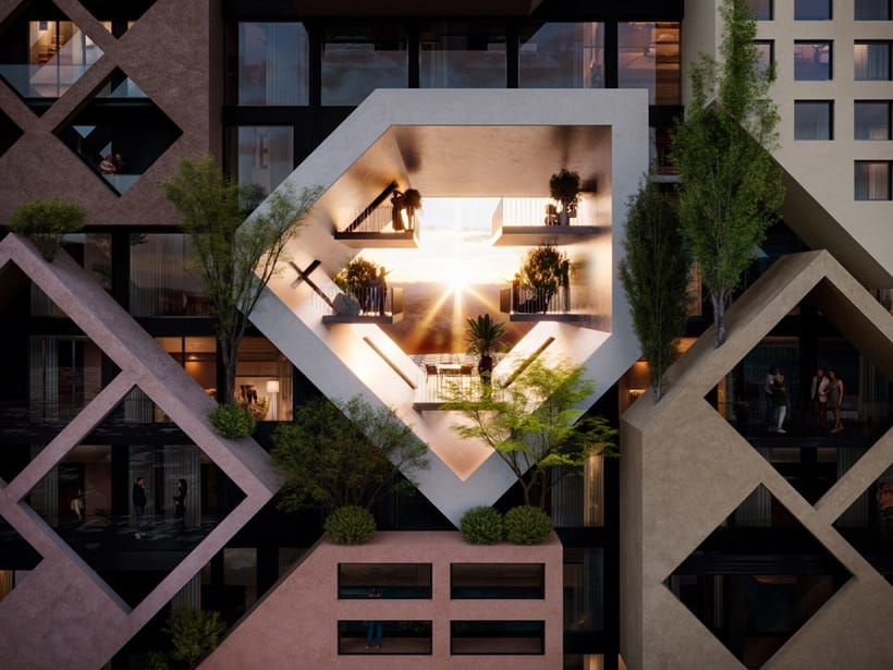 roof of vertical village