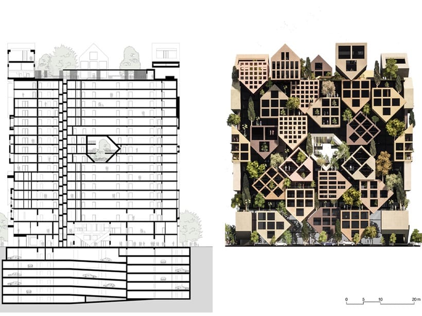 project drawing of an apartment