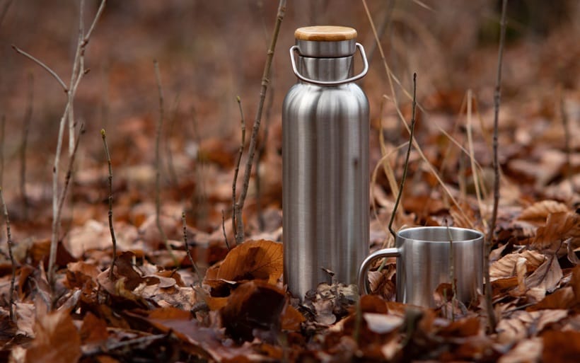 stainless steel flask and cup