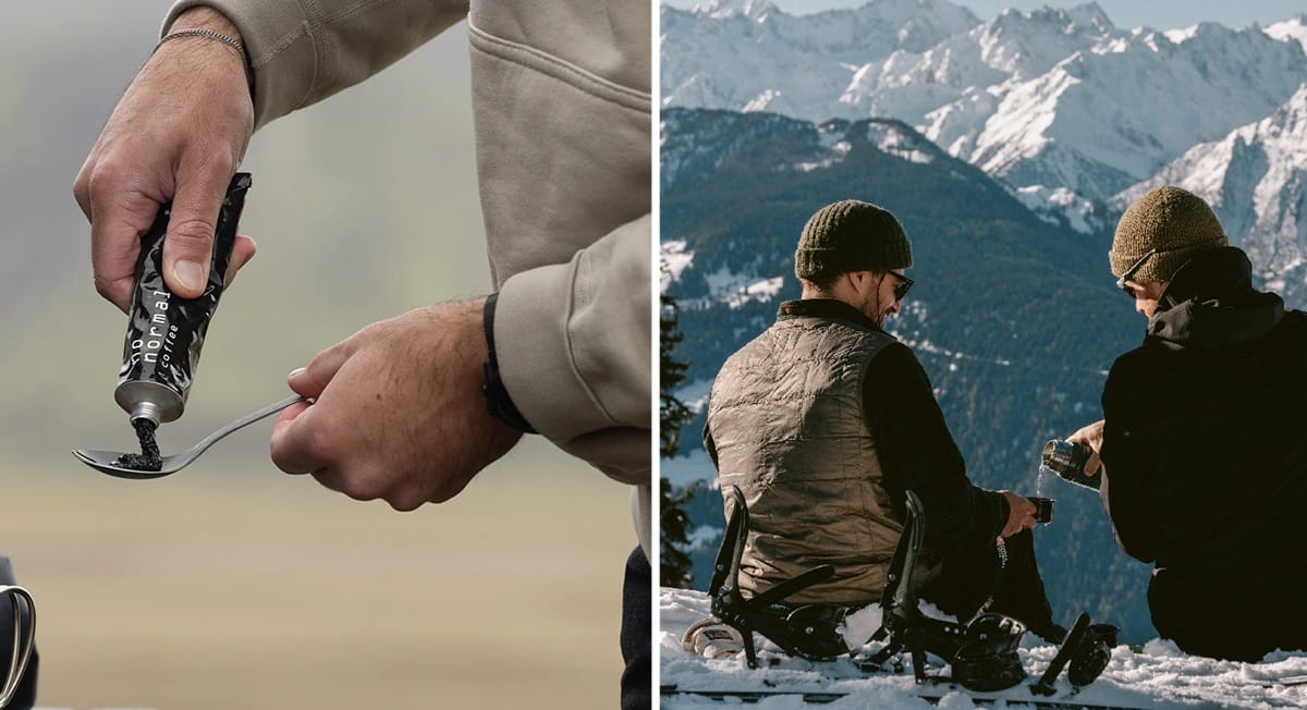 No Normal Coffee crafted coffee with convenience in mind and packed thepaste in a resealable aluminum tube.