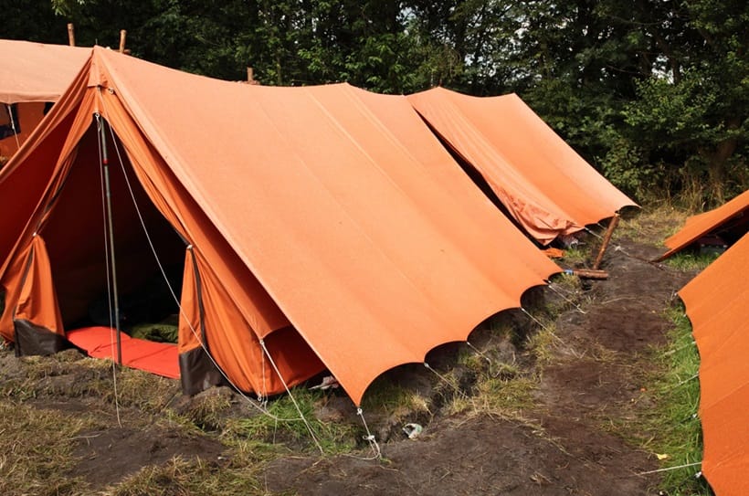 a well-prepared tent